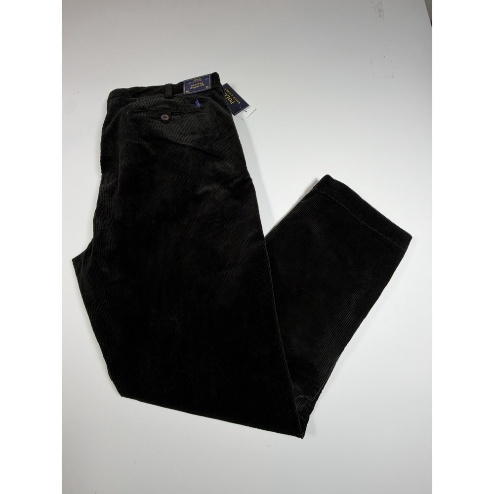 Polo Ralph Lauren Bedford Straight Fit Corduroy Pants Mens 40x32 Brown Work NWT
